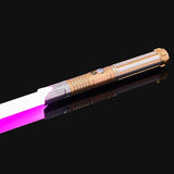 RGB Metal Lightsaber - 16-Color Changing LED Laser Sword with Sound Effects