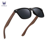 Natural Wooden Polarized Sunglasses for Men – Stylish UV Protection with TR90 Frames