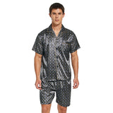 Men’s Silk Satin Pajama Set – Comfortable and Stylish Sleepwear with Elastic Waist