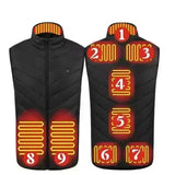 Men’s USB Heated Vest – Infrared Thermal Sleeveless Jacket for Winter Hiking & Outdoor Warmth