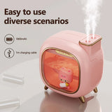 Humidificador ultrasónico con forma de muñeca adorable: difusor de aroma y pulverizador con boquilla doble