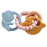 Silicone Baby Teething Ring – Food-Grade, BPA-Free Sensory Toy for Infants & Toddlers