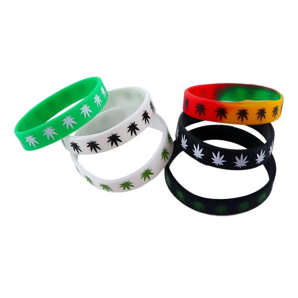 Pulsera unisex de silicona con cuentas: accesorio de moda para fiestas de Halloween, estilo punk e informal