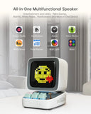 Mini Retro Bluetooth Pixel Art Speaker with LED Display & Alarm Clock – Portable Wireless Music & Gaming Companion