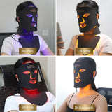4-Color Silicone LED Face & Neck Light Therapy Mask for Anti-Aging, Acne, and Skin Rejuvenation