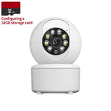 Cámara de seguridad inteligente WiFi de 1080P: monitor para bebés y mascotas en interiores con visión nocturna y seguimiento de movimiento