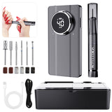 Professional 40,000RPM Cordless Nail Drill - Rechargeable Brushless Electric Nail File Kit