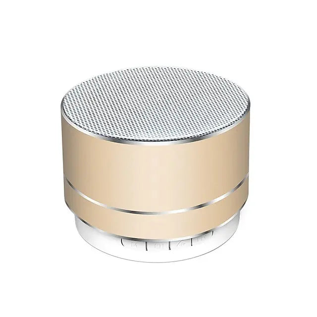 Mini Bluetooth Steel Speaker – Portable Wireless Subwoofer with HD Stereo Sound & TF Card Support