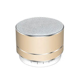 Mini Bluetooth Steel Speaker – Portable Wireless Subwoofer with HD Stereo Sound & TF Card Support