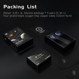 12MM Dynamic Driver Wired Earbuds with Detachable Cable - HiFi Stereo Sound