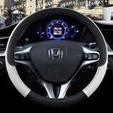 Funda de volante personalizada para Honda Civic 2004-2015: piel sintética de primera calidad, antideslizante, protege el volante original
