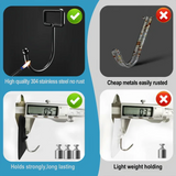 Ganchos de pared de PVC para bolsos, bufandas y accesorios: gancho de almacenamiento multiusos (negro, dorado, transparente) 
