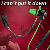 Wired Gaming Earbuds with Mic - Noise Cancelling In-Ear Headphones for PUBG & Esports