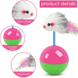 Interactive Non-Tipping Cat Toy Set – Fun Teaser Mice for Cats and Dogs