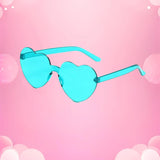 Heart-Shaped Sunglasses – UV400 Protection in Trendy Jelly Colors