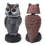 Realistic Shake Head Owl Decoy – Wind-Powered Bird Repellent for Garden, Lawn, and Outdoor Protection