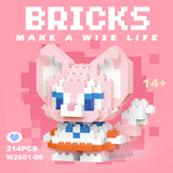 Disney & Sanrio Character Building Blocks Set - 108 Style Stitch & Hello Kitty Collection