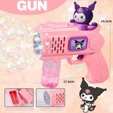 Cartoon Bubble Gun for Kids – Fun, Spill-Proof, Flashing Bubble Blower Toy