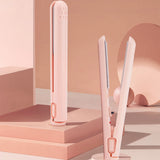 Wireless Dual-Use Hair Curler and Straightener with Ceramic Coating