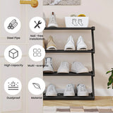 Maximize Your Space with This Sleek, Free-Standing 4-Tier Shoe Rack