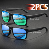 Men's Polarized Sunglasses – UV400 Protection & Anti-Glare Rectangle Frames