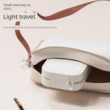 Foldable LED Makeup Mirror with Storage – Portable Vanity Organizer for Dorms & Travel