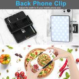 72 LED Rechargeable Selfie Light with Phone Clip – 3 Color Modes for Videos & Photography