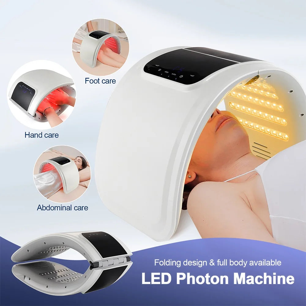 7-Color LED Photon Therapy Machine for Skin Rejuvenation, Wrinkle Reduction & Acne Treatment