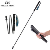 Ultralight Carbon Fiber Hiking Stick with Anti-Shock Grip – Trekking Pole for Mountain Climbing