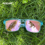 KDEAM Unisex Polarized Square Sunglasses – UV400 Anti-Blue Light Eyewear for Driving, Fishing & Computer Use