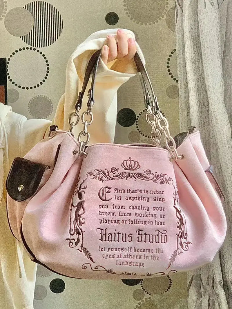 Chic Vintage Casual Tote Shoulder & Crossbody Bag for Women