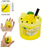 Kit de slime crujiente con forma de cubo de gelatina transparente: slime suave, elástico y no pegajoso con aroma a sandía