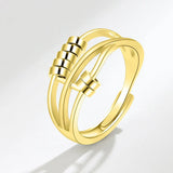 Trendy Geometric Spinner Ring for Women – Fashion Statement Cocktail Jewelry