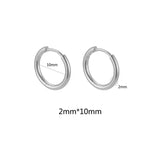 Unisex Stainless Steel Hoop Earrings – Multipack in Gold & Steel Finishes