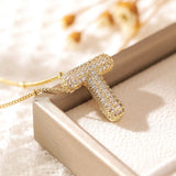 Letter Pendant Necklace for Women – Mood & Sleep Tracker Fashion Jewelry for Office & Career