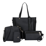 2024 Women's Four-Piece Shoulder Bag Set – Fashionable Handbag, Messenger Bag, Wallet & Card Holder