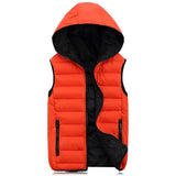 Men’s Sleeveless Puffer Vest – Warm, Hooded, Casual Slim Fit Outerwear for Winter