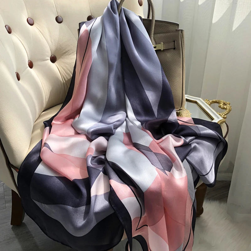 Versatile Polyester Scarf & Shawl for Women – Stylish Beach Accessory for All Seasons
