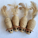 Interactive Mouse Cat Toy – Wooden and Plastic Non-Electric Pet Play Toy
