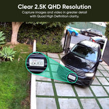 Cámara de seguridad inteligente para el hogar con Wi-Fi HD 2K, detección de movimiento y visión nocturna en color