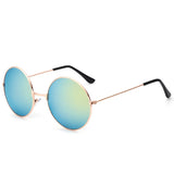 FOENIXSONG Fashion Pilot Round Gradient Mirror Sunglasses for Men & Women