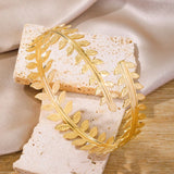 Adjustable Geometric Gold Arm Cuff Bracelet for Women