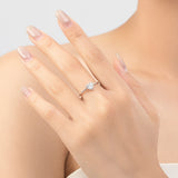 925 Sterling Silver Heart-Shaped Zirconia Wedding Ring – Elegant Fine Jewelry for Women