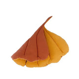 Leaf-Shaped Cat Bed Mat - Double-Sided Cotton Pet Blanket (2 Sizes, Washable)