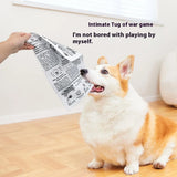 Crinkle Paper Dog Toys – Bite-Resistant Plush with Sound Paper for Mental Stimulation