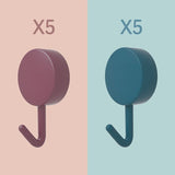 Adhesive Wall Hooks for Hanging - Multi-Use Storage Solution for Kitchen, Bathroom, and Home Organization