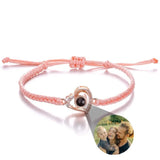 Custom Projection Photo Bracelet – Personalized Stainless Steel Gift for Men & Women