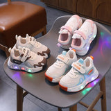 Toddler LED Light-Up Sneakers – Breathable Mesh Casual Shoes for Boys & Girls