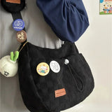 Stylish Corduroy Messenger Bag – Soft, Trendy & Versatile for Everyday Use