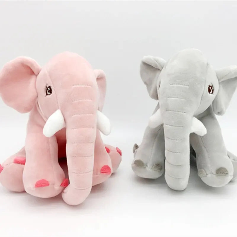 20cm Cute Elephant Plush Toy - Soft Stuffed Animal with Window Pendant Design